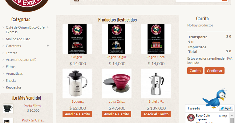 Baco Café Portafolio Arquitectos de la Web